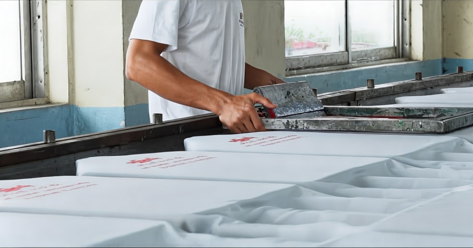Screen Printing Process 1